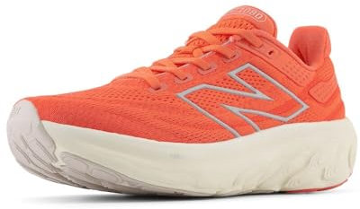 New Balance Women's Fresh Foam X 1080 V13 Running Shoe, Gulf Red/Linen/Silver Metallic, 37.5 EU