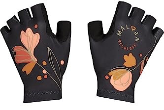 Maloja W Serbotam. Bike Handschuhe Schwarz - Kurze Funktionelle Damen Fahrrad Handschuhe, Größe L - Farbe Moonless Alpfl