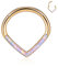 Septum Schmuck Gold Septum Ringe Septum Clicker Lila Opal Septum Nasen Ringe 16G Septum Daith Schmuck Nasen Ring 8mm Nasen Ringe Hoops Septum Piercing Daith Conch Smiley Orbital Helix Piercing Schmuck