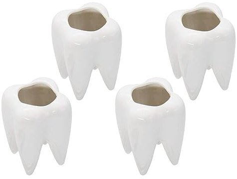 Happyyami 4stücke Keramische Blumentöpfe Stilvolle Weiße Pflanzgefäße Für Sukkulenten Und Dekoration Im Büro Oder Zuhause
