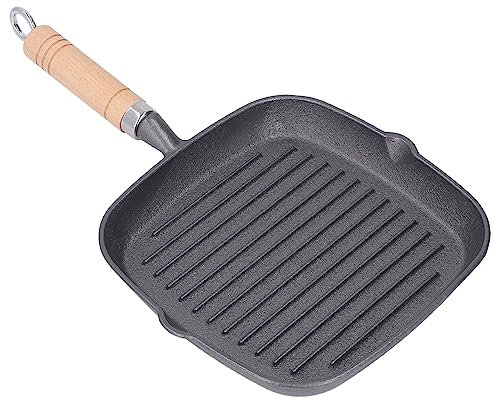 Sartén Para Parrilla, Sartén Para Parrilla Cuadrada De Hierro Fundido Sartén Para Parrilla Cuadrada Con Picos De Vertido Sartén Para Parrilla Antiadherente Para Estufa Sartén Para Bistec Para Interior