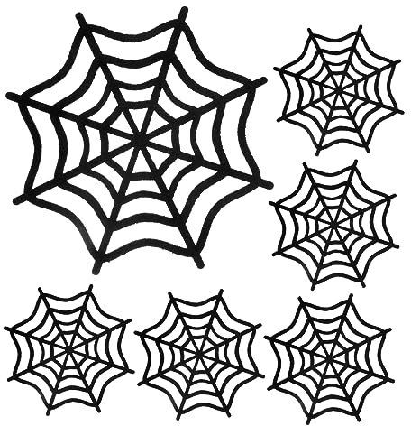 Abaodam Spinnennetz Untersetzer Getränkebechermatte Tassenuntersetzer Fürs Auto Untersetzer Für Kaffeetassen Spinnennetz-tassenuntersetzer Schüssel-tischset Filzbecher Gefühlt Hölzern