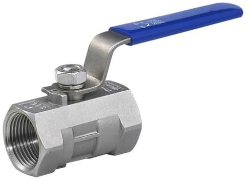Robinet À Tournant Sphérique En Acier Inoxydable, 1/43/8 3/4 1 1-1/4 1-1/2 2 Interrupteur De Vanne De Tuyau D'eau Du Robinet Fileté DN15-DN50, 1 Pièce (Size : 1, Color : SS304)