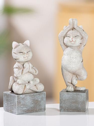 GILDE Figur Yoga Katze Kitten 52599