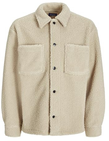Jack & Jones Herren Jornewton Teddy Overshirt Ls Langarmhemd (1er Pack)