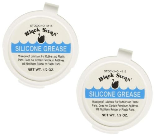 2 Pack | Black Swan SG1P2 Silicone Grease, 0.5 oz | Twin Pack |