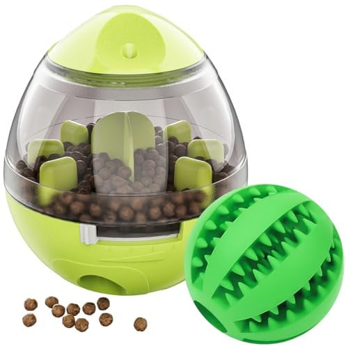 Lesfit Leckerli-Bälle für Hunde – langsames Füttern, Futterspender, Spielzeug, interaktives Hundetrainingsspielzeug