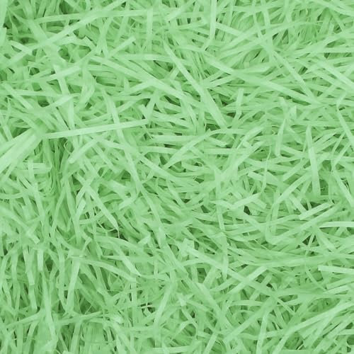 50g Raffia Füllmaterial Geschenk Hamper Shred Geschreddertes Papier Geschenk Füllung für Party Hamper Füllung und Geschenkverpackung für Geschenkbox Dekorations (Grün)