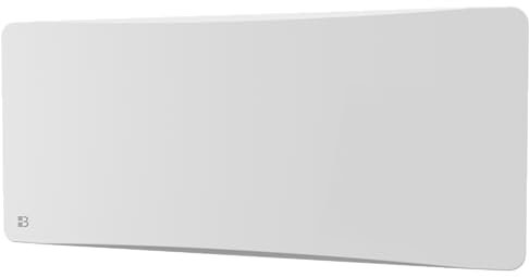 BESTHERM - Radiateur électrique fixe à inertie sèche fonte + film avec thermostat interchangeable 2000W Bestherm ALMEA horizontal blanc