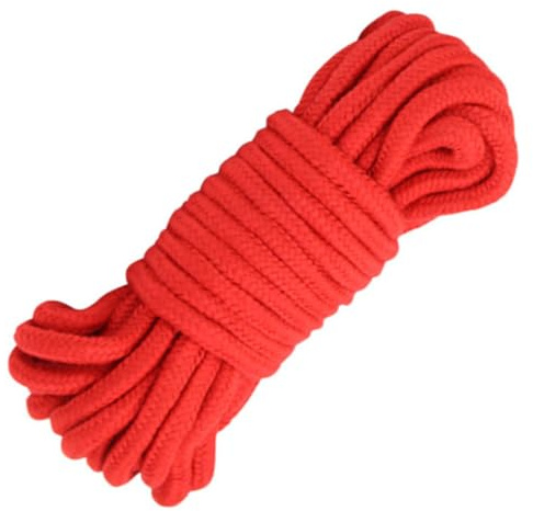 Cordes en Coton épaisses pour la détente, adaptées au Corps, 10 mètres. (Rouge)