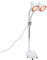 Soudesileim 275w Infrarotlampe, Doppelköpfig Rücken Wärmelampe, Rotlichtlampe Infrarotlicht Mit Rädern und Fernbedienung, 360° Rotation, 10 Temperaturregelung, Muskelverspannungen lindern