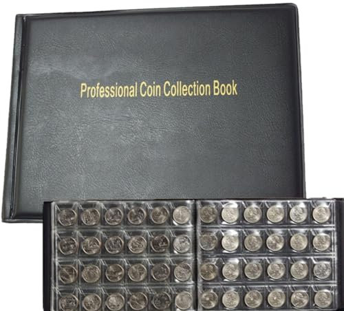 Album de pièces de monnaie WSeltrium, 240 poches, 10 pages, Brown, 25x19x4 cm