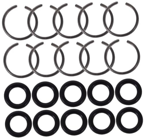 DOITOOL Sicherungsring Für Schlagschrauber Steckschlüssel 10 Stück Mit O-ring Aus Gummi Und Langlebigem Eisen Für Elektrischen Schlagschrauber Montage Zubehör