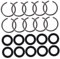 DOITOOL 10 Sätze Schlüsselring Kette Druckluft-schlagschrauber-set Chip-clips Ring Für Schlagschrauber Clips, Um Ringe Kleiner Zu Machen Bolzen Schlagschrauber 1/2 Nuss Rollen Gummi