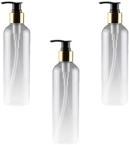 Gogogmee Lot De 3 Bouteilles Rechargeables En Pet Flacon Pompe Vide 250 ml Distributeur Liquide Étanche Pour Émulsion Savon Liquide Détergent Accessoires De Voyage