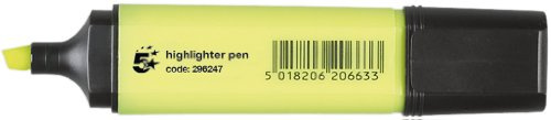 5 Star Office Highlighter Chisel Tip 1-5mm Line Yellow [Pack 12]
