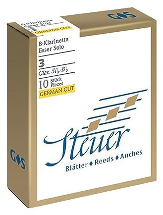 Steuer 738012 Blatt BB-Klarinette Solo White Line 1.5 deutscher Schnitt 10er-Packung
