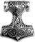 Schonenhammer Kettenanhänger, Anhänger 925 Sterling Silber, Thors Hammer, Mjöllnir, Thorhammer