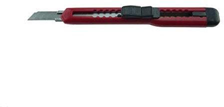 96 Mini Profi Cuttermesser Sicherheits Cutter Paket Messer rot 9mm Abbrechklinge