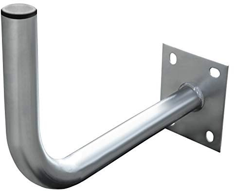Antenne SAT Support mural en acier galvanisé Ø 48 mm Support de fixation mural Bol Accessoires de montage résistant stable Accessoires arli