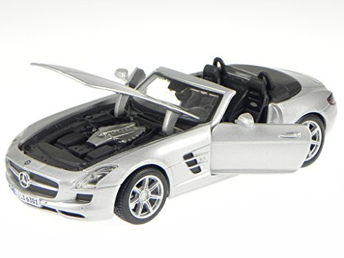 Mercedes SLS AMG Roadster silber Modellauto 31272 Maisto 1:24