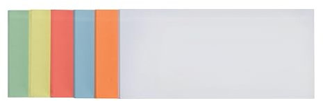 FRANKEN Selbsthaftende Moderationskarten Rechteck, 205 x 95 mm, sortiert, 100 Stück, farblich sortiert, UMZE 1020 99
