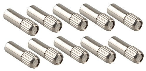 HALJIA 10 Stück 6 mm Einlegeböden Supporter Glas Teller Halter für Regal Unterstützung Schrank Schrank Bücherregal