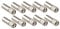 HALJIA 10 Stück 6 mm Einlegeböden Supporter Glas Teller Halter für Regal Unterstützung Schrank Schrank Bücherregal