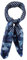 TigerTie Damen Nickituch Halstuch in blau marine hellblau türkis gemustert - Größe 60 x 60 cm