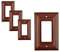 SleekLighting Lichtschalter Abdeckung Wandteller, Braun mahogany brown