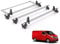 Rhino Roof Rack for Vauxhall Vivaro 2014-2019 [Vauxhall Vivaro 2014-2019 Models] 2 Roof Bars & Rear Ladder Roller + Loadstops - KR25/JC2FL/KLS2