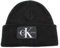 Calvin Klein Herren J Basic Men Knitted Beanie Strickmütze,per Pack Schwarz (Black BAE),One Size (Herstellergröße:OS)