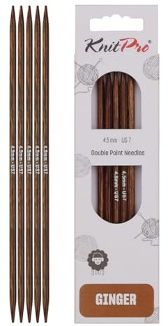 KnitPro Ginger Double Pointed Needles 8 (20cm) | 4.50mm