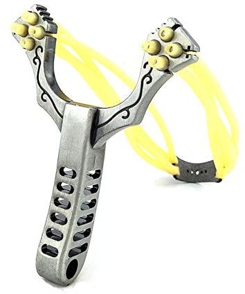 Wolike Aluminum Alloy Outdoor Hunting Slingshot Powerful Slingshot Bow Hunting Catapult With Rubber Band