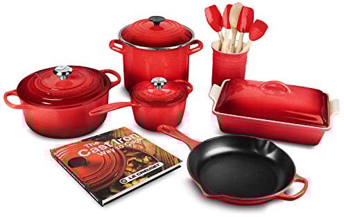 Le Creuset 16 Piece Cookware Set (Cerise)