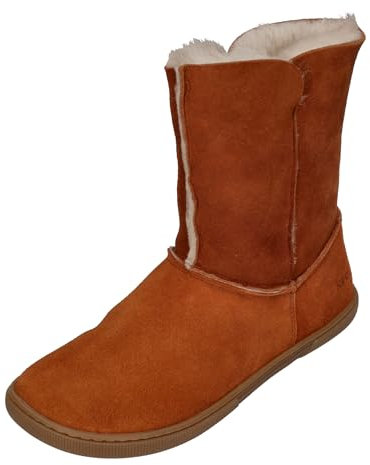 KOEL Damen - Lammwolle Barefoot Stiefel Freya- Cognac, Größe:38 EU