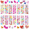 UPINS Herz Sticker, 14 Blatt Herz Aufkleber 3D Puffy Herzsticker Schaumstoff Herzaufkleber Kinder Valentinstag Aufkleber Liebe Sticker
