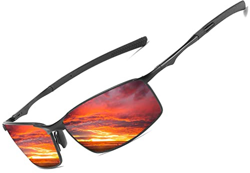 LEDING&BEST Lunettes de Soleil Polarisées Homme Femmes conducteur Verres
