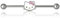 Sanrio Hello Kitty Damen Knorpel Ohrring Schmuck, Edelstahl Piercing Element mit Messing Charm Offizielle Lizenz, Edelstahl, Kein Edelstein