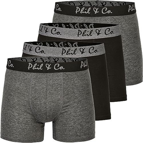 Phil & Co. Berlin 4er Pack Jersey Boxershorts Trunk Short Pant Farbwahl
