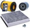 BESTPRICE Inspektionspaket Filterset mit 1x Ölfilter; 1x Innenraumfilter; 1x Luftfilter; Kompatibel mit FORD FOCUS Mk3, KUGA Mk2 (DM2), C-MAX Mk2 (DXA/CB7, DXA/CEU), GRAND C-MAX (DXA/CB7, DXA/CEU)