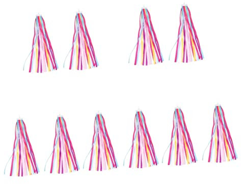 BESPORTBLE 5 Paare Fahrrad-Streamer Lenkergriffe Für Fahrräder Streamer Für Fahrrad Band Für Ornamente Scooter Quasten Lenkerbänder Kinderroller Dekoration Baby Kleine Quasten Polyester