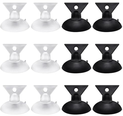 JTMKYO 12-Piece Glass Suction Cup Tool - Gu10, Gz10 Light Bulb Remover with Inverted Triangle Handle