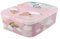 My sweety pop - Brotdose - Lunchbox - für Kinder - Krippe - Kindergarten - Schule - Urlaub - Mahlzeit - 19,5 cm - Geschenkidee - 3 Fächer - Einhorn - Rosa - Mädchen