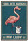 SUPERDANT Metallschild Toilette Flamingo Blechschild Lustige Badezimmer Retro Blechschild Vintage Deko Ihre Hintern Servietten Meine Dame Vintage Schild Für Badezimmer Toilettenpapier Wanddekoration
