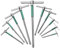 10 Pcs T-Bar Socket Wrench,Spanner Set Nut Spinner Hex Socket Rotating Hexagonal Sliding Rod Extension Spanner Tool