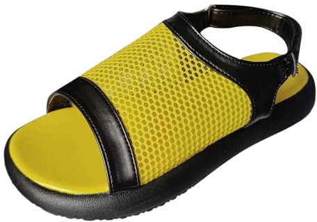 Sandalen Damen Flach Bunte Sandalen mit Absatz Offener Zehenpartie Strandschuhe Bequeme Keilsandalen Elegant Römersandalen Slip-On Schlappen für Haus Garten Strand Pool Elegant Frauen Strandsandalen
