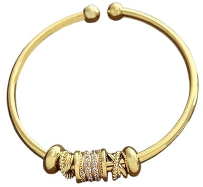 ZAGARO Zirkonia-Armband, Zirkon-Armband | Modeschmuck Manschettenarmbänder | Armreif mit Zirkonia, verstellbarer Armreif für Stil und Komfort, modisch für Freunde und Frauen