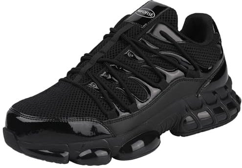 NIFOFISE Sicherheitsschuhe Herren S3 Arbeitsschuhe Damen Stahlkappenschuhe Leicht Atmungsaktiv rutschfeste Sicherheit Schuhe 41 EU