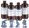 ANYCUBIC Standard Resin Plus 1000g 4PCS, 3D Drucker Resin, 405nm LCD SLA Rapid UV Aushärtung Resin, Hochpräzises und schnelles Photopolymer Harz für LCD/DLP/SLA 3D Druck, Grau